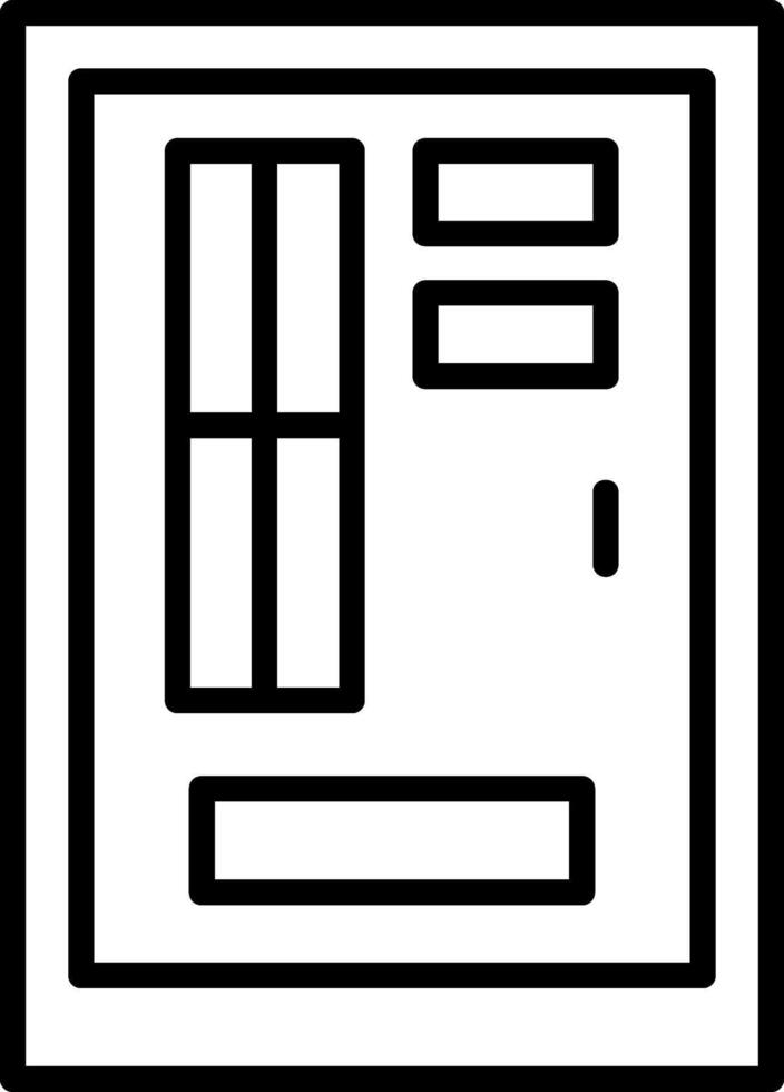 Back door Icon Design vector