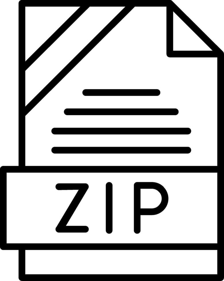 ZIP Icon Design vector