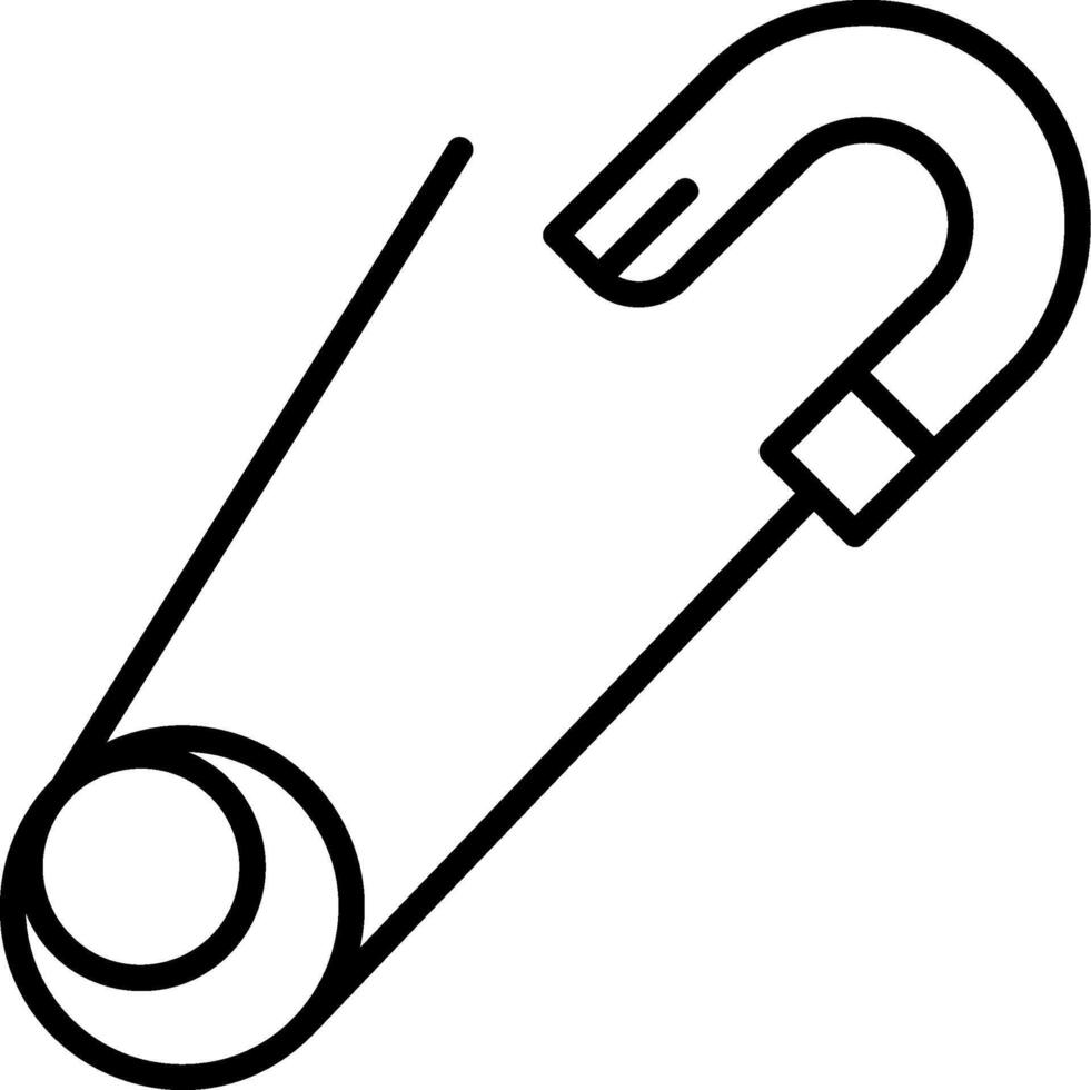 Safety pin Icon Design vector