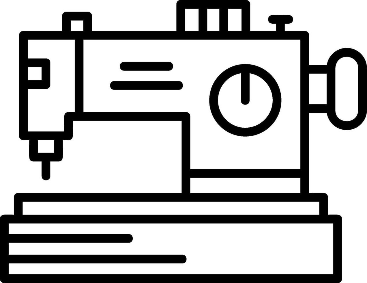 Sewing machine Icon Design vector