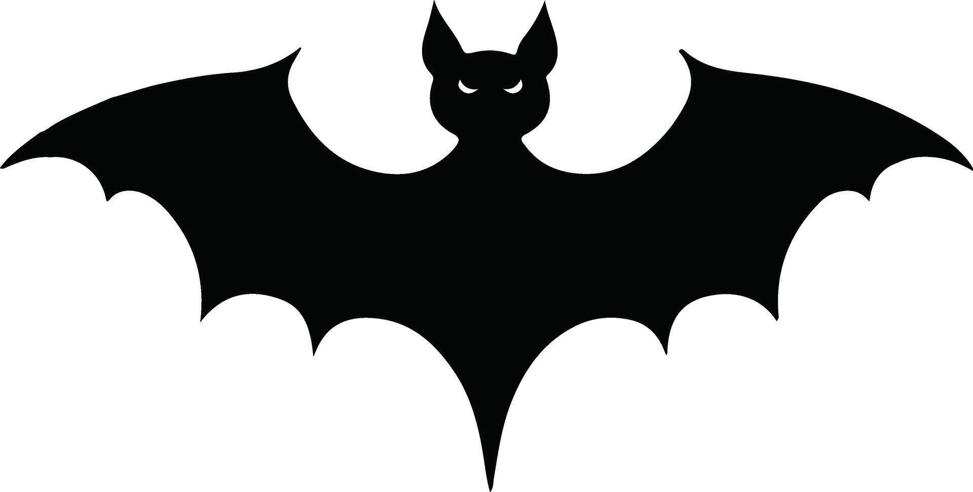 Halloween bats image silhouette style vector