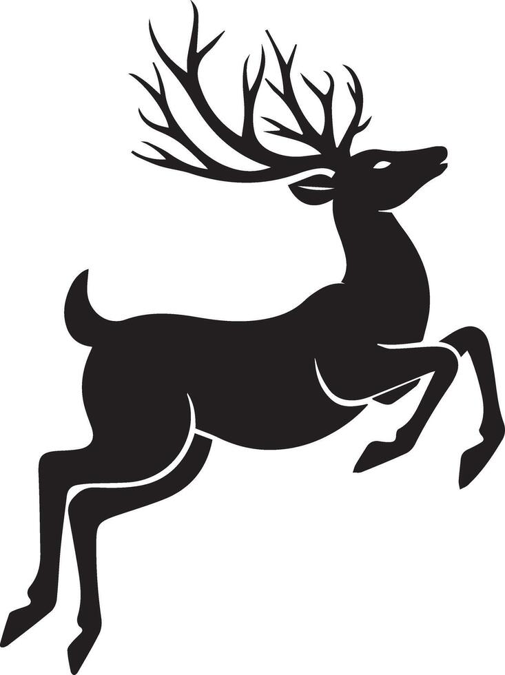 A deer image, silhouette style vector