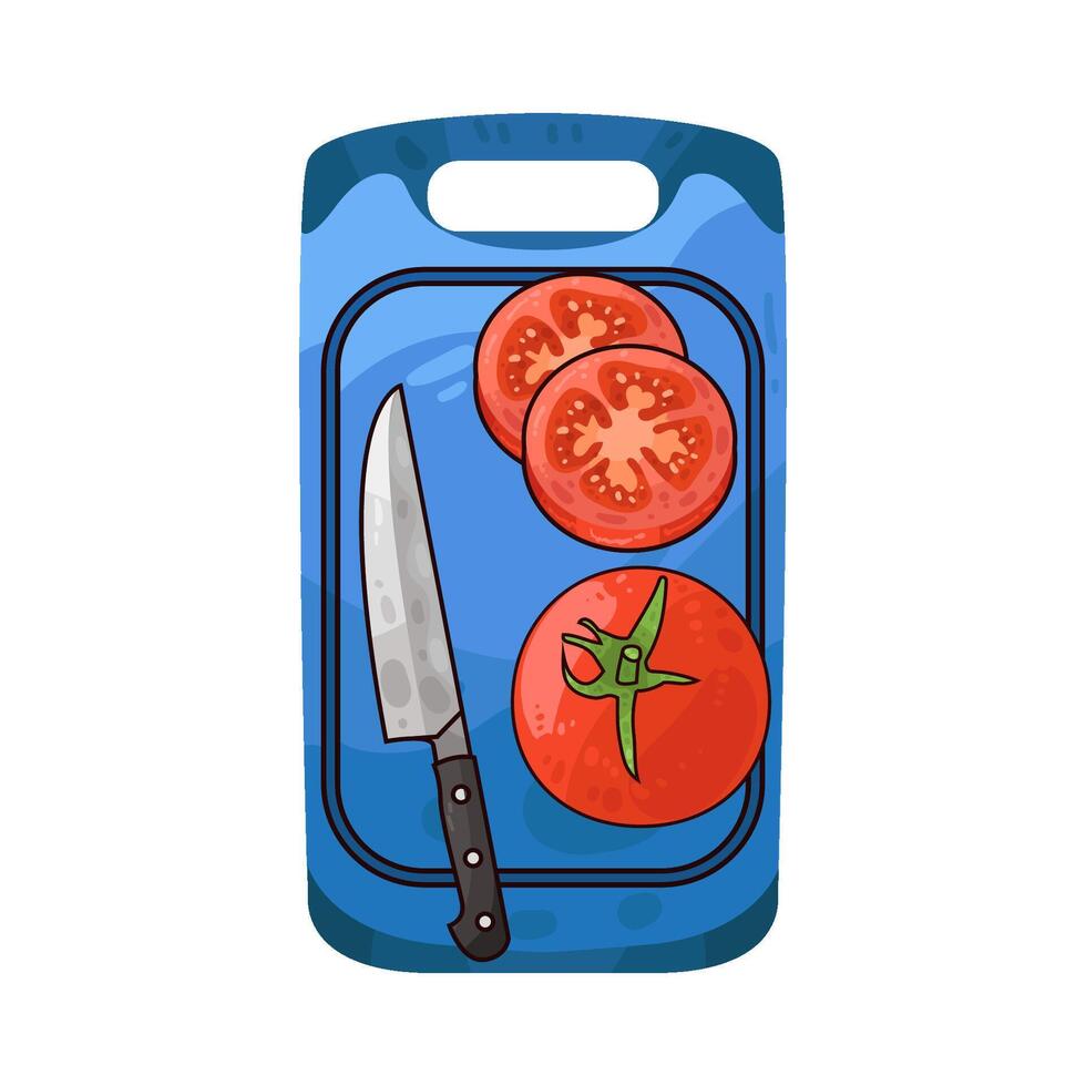 beautiful sliced red tomatoes vector