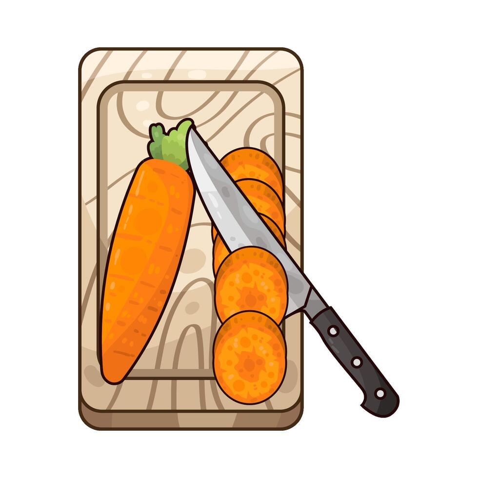 illustration of Unique Carrot Slice Creativity vector