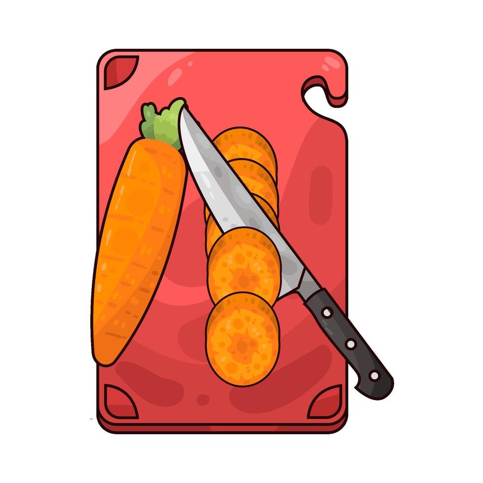 illustration of Charming Fresh Carrot Slices vector