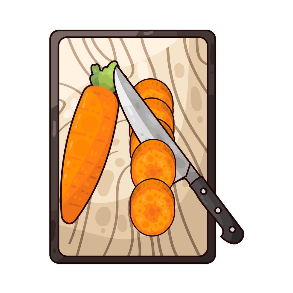 Charming Fresh Carrot Slices vector
