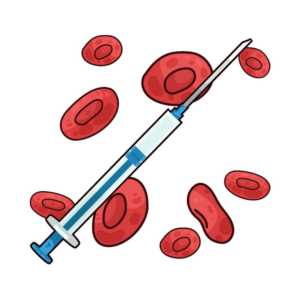 blood cells with injection vector