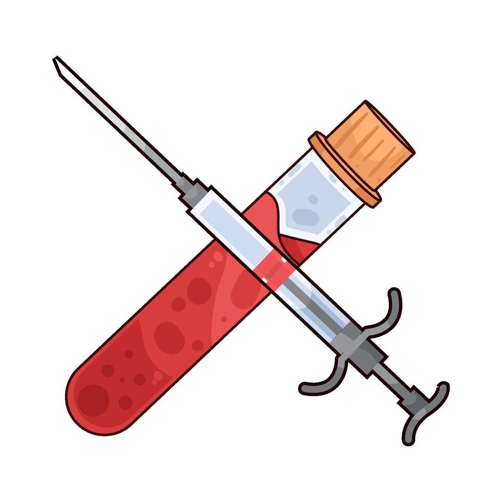 Injections and Blood Samples illustration vector