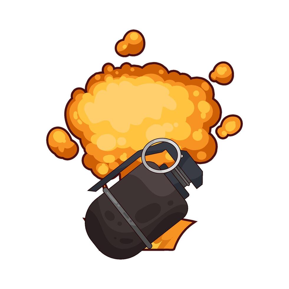 illustration of Hidden Grenade Explosion vector