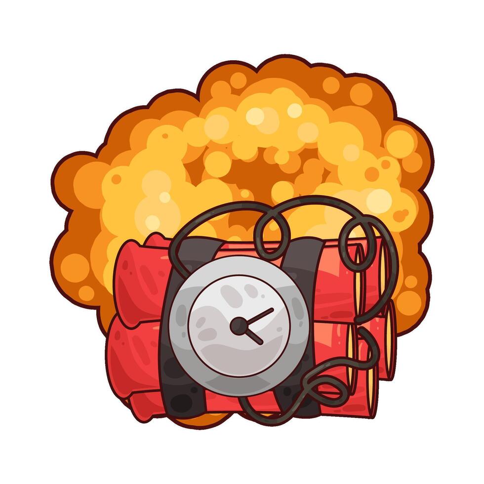 Dynamite Bomb Dynamics illustration vector