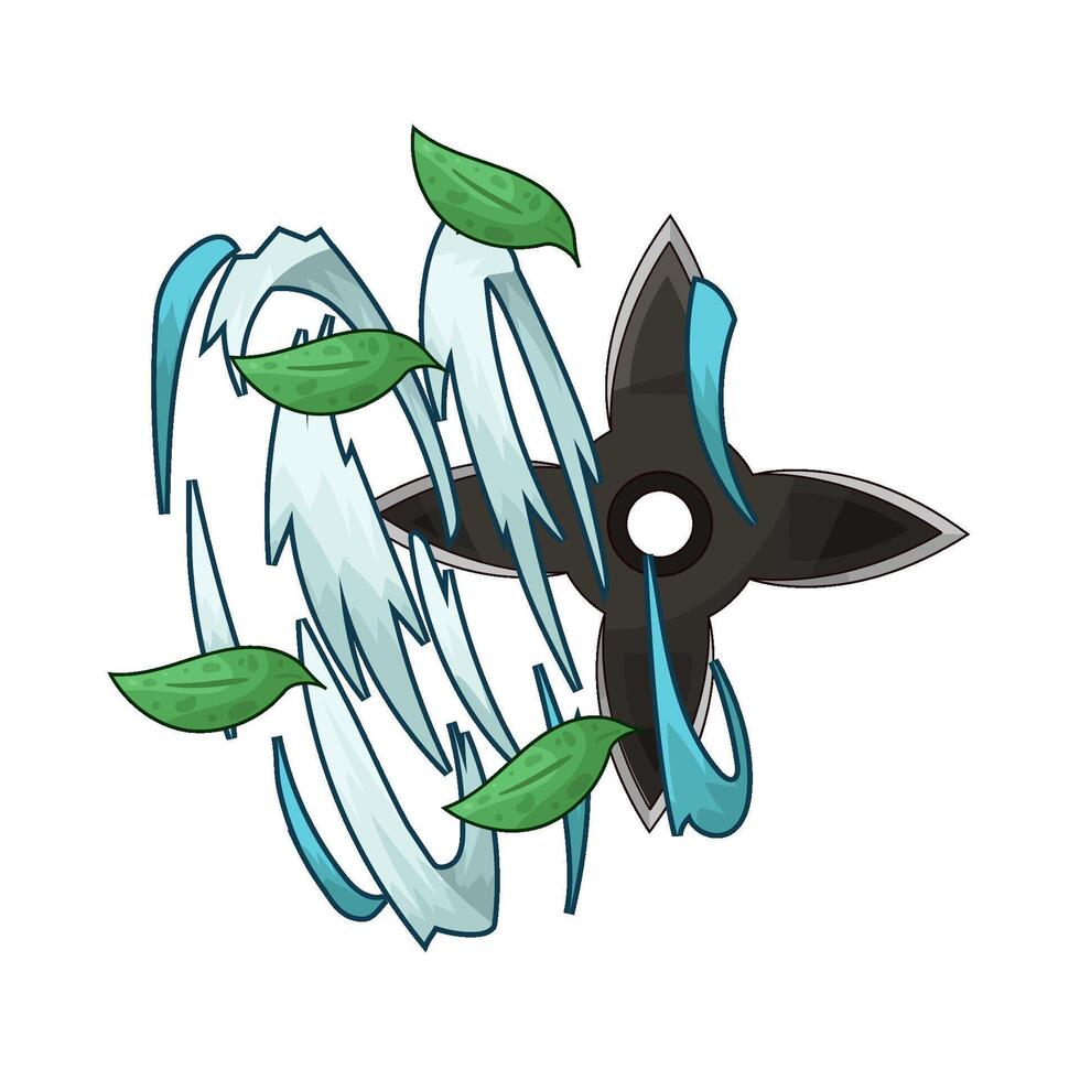 Split Wind Shuriken vector
