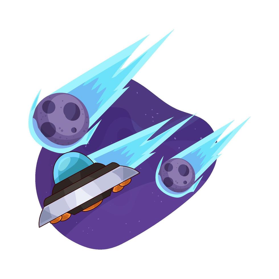 UFO and Meteor Sightings vector