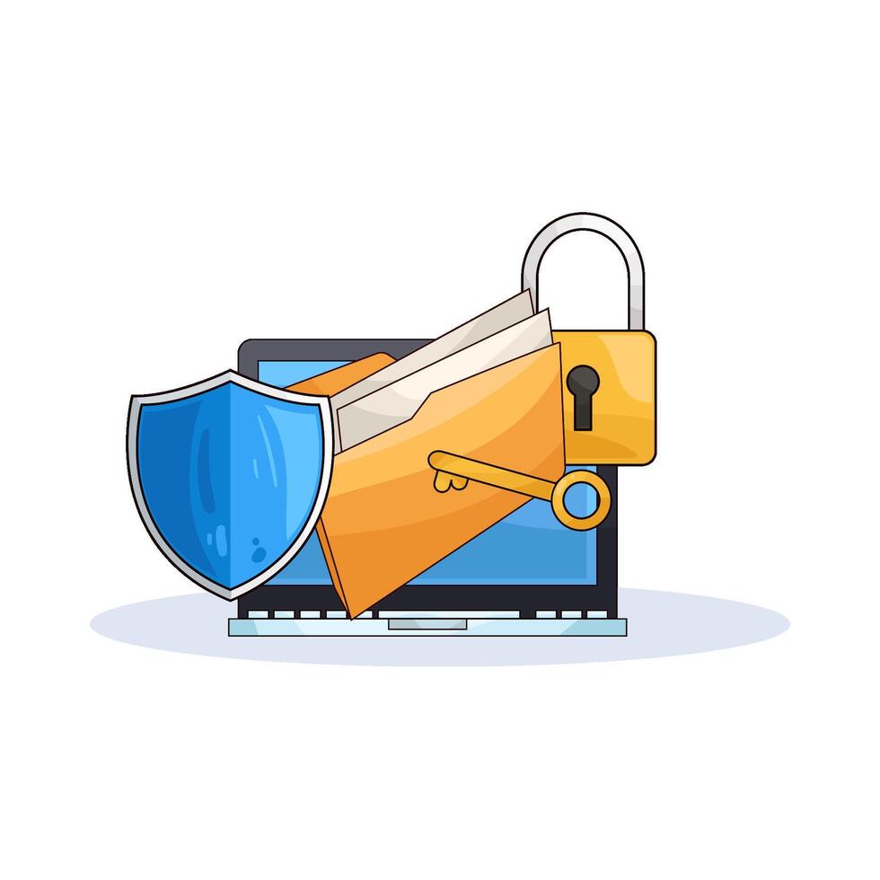 illustration of Locked Folder vector