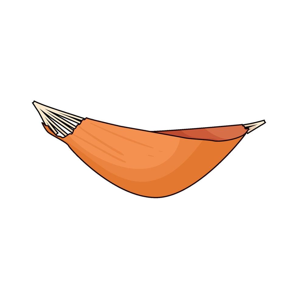 illustration of orange hammock vector