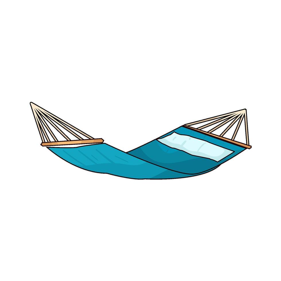 illustration of picnic hammock vector