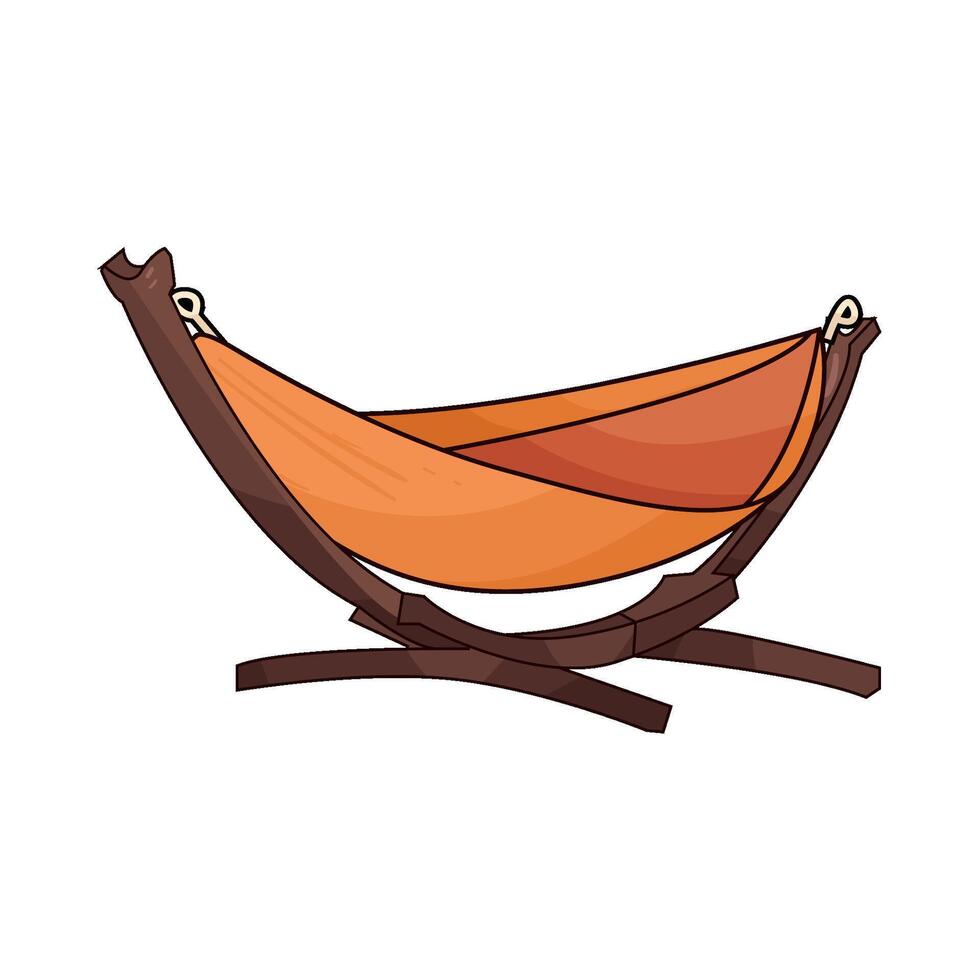 hammock stand illustration vector