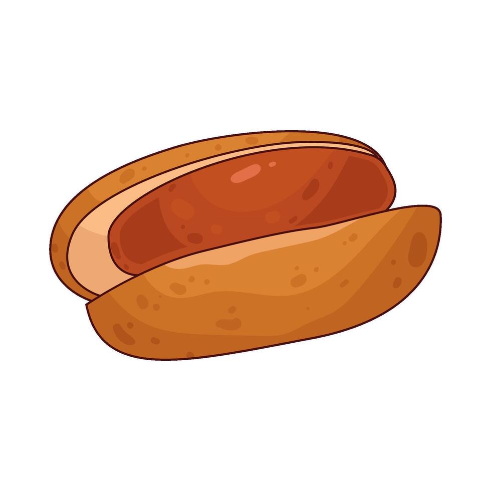 illustration of Jumbo Sausage Hotdog vector