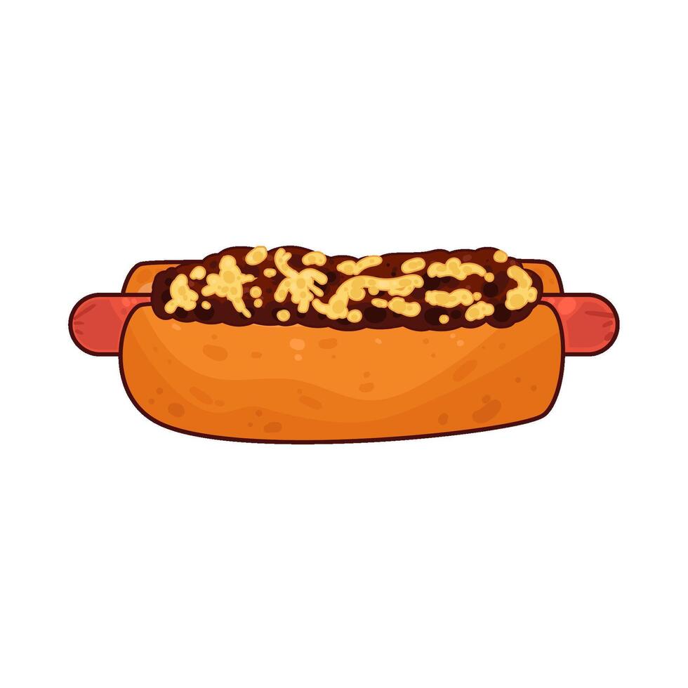 illustration of Hotdogs with Sauce vector