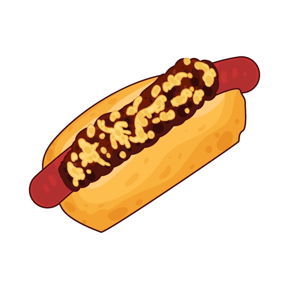 Delicious Grilled Hotdogs vector