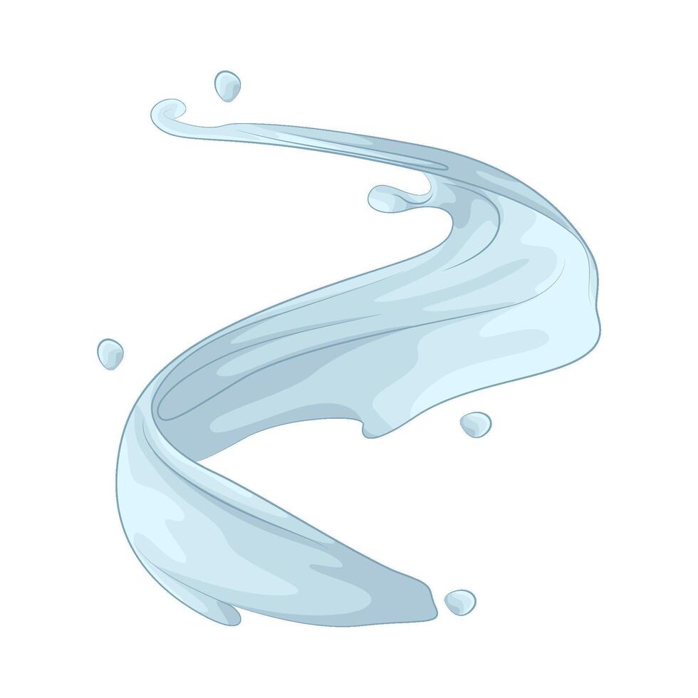 illustration of Splash of Fresh Milk vector