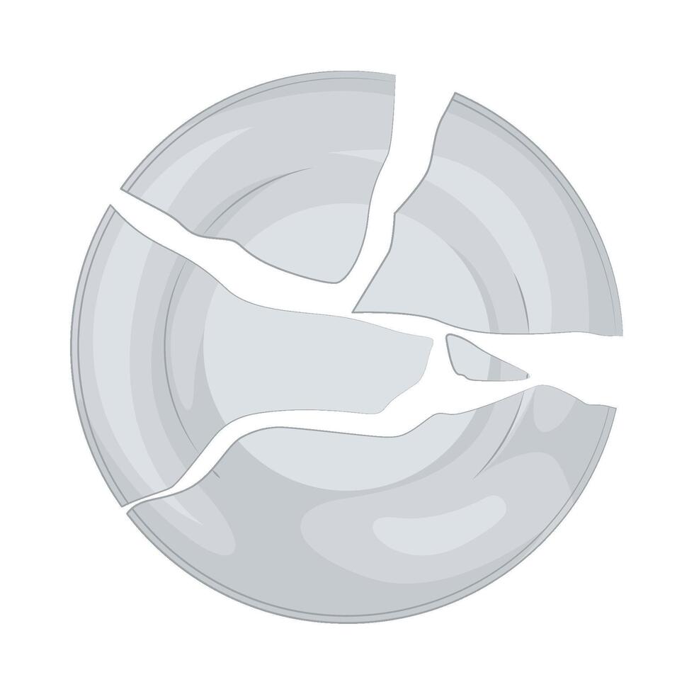Mystery Broken Plate illustration vector