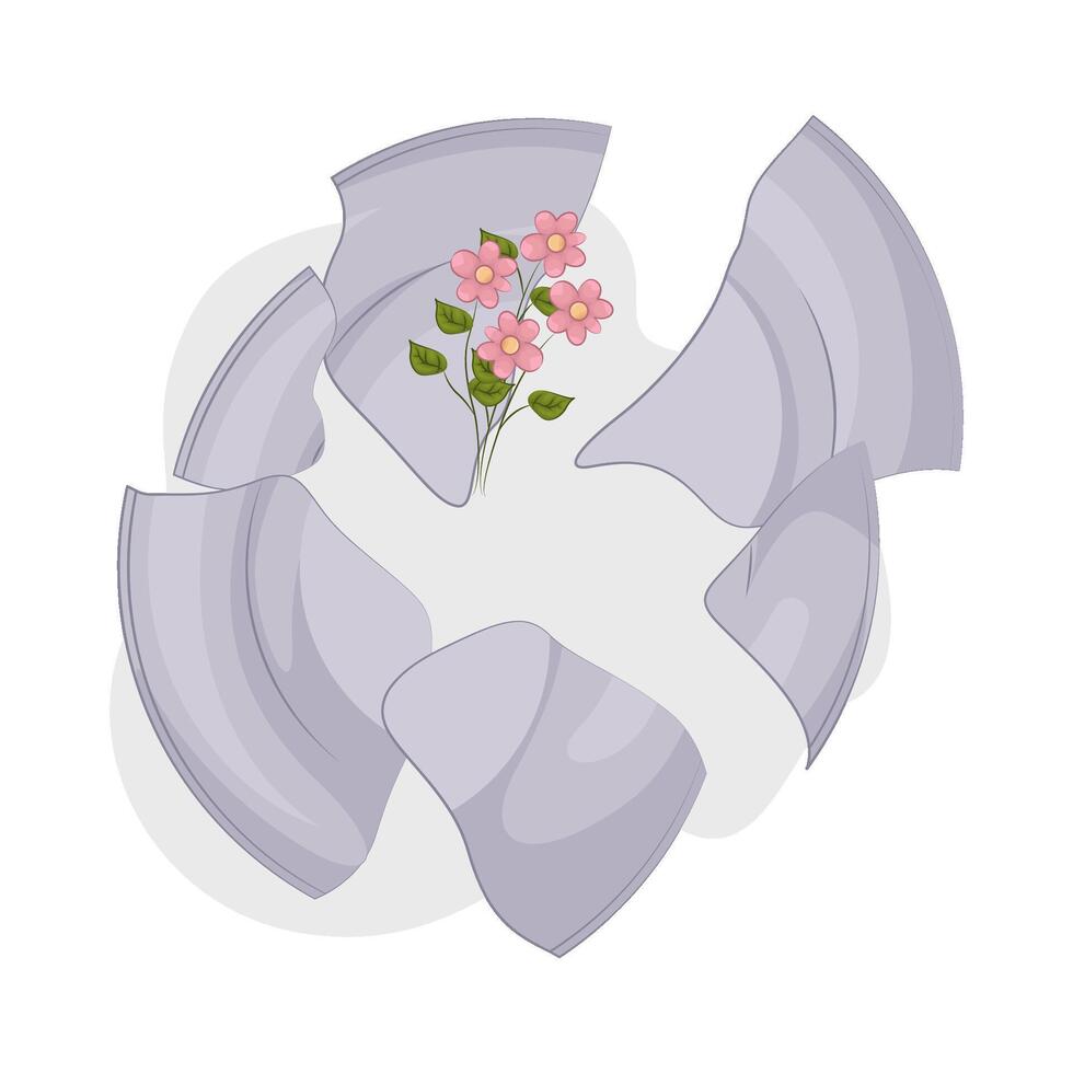 Silent Cracked Plate vector