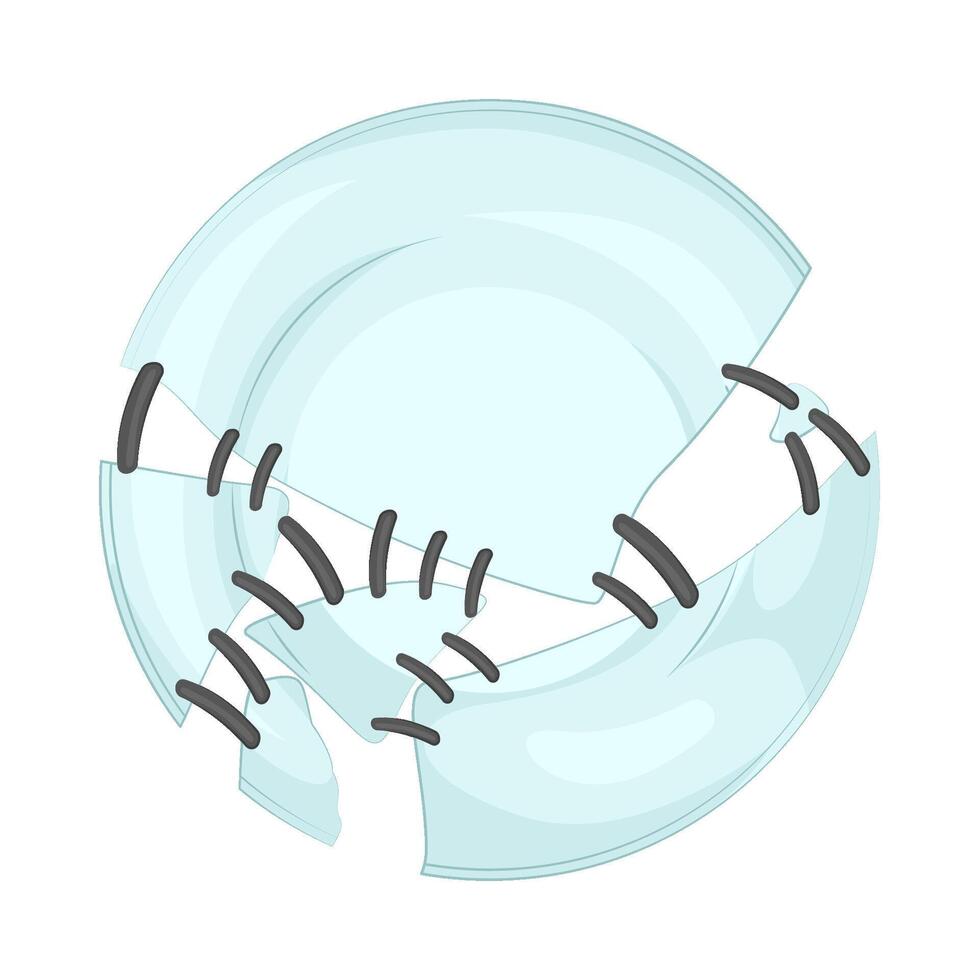 Sewn Plate Pieces vector