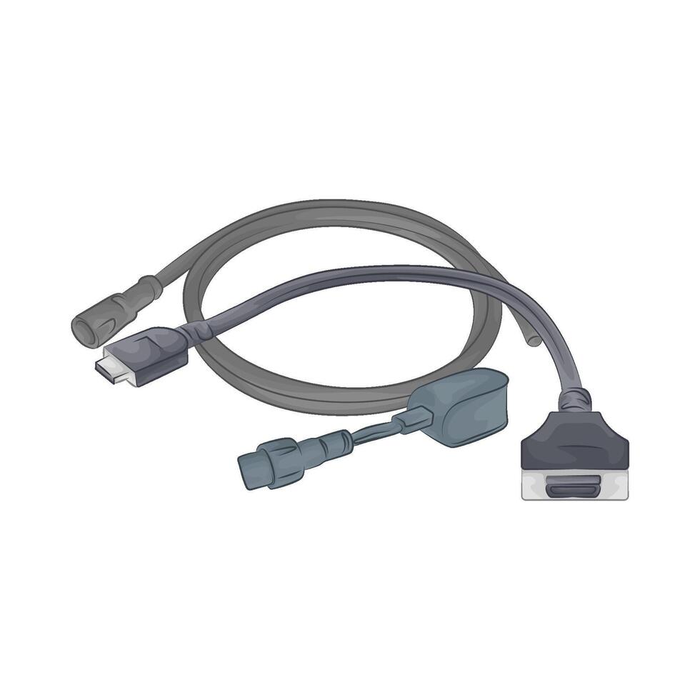 illustration of Efficient Cable Connector vector