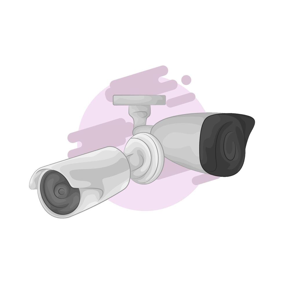 illustration of Internet Connected Home Camera vector