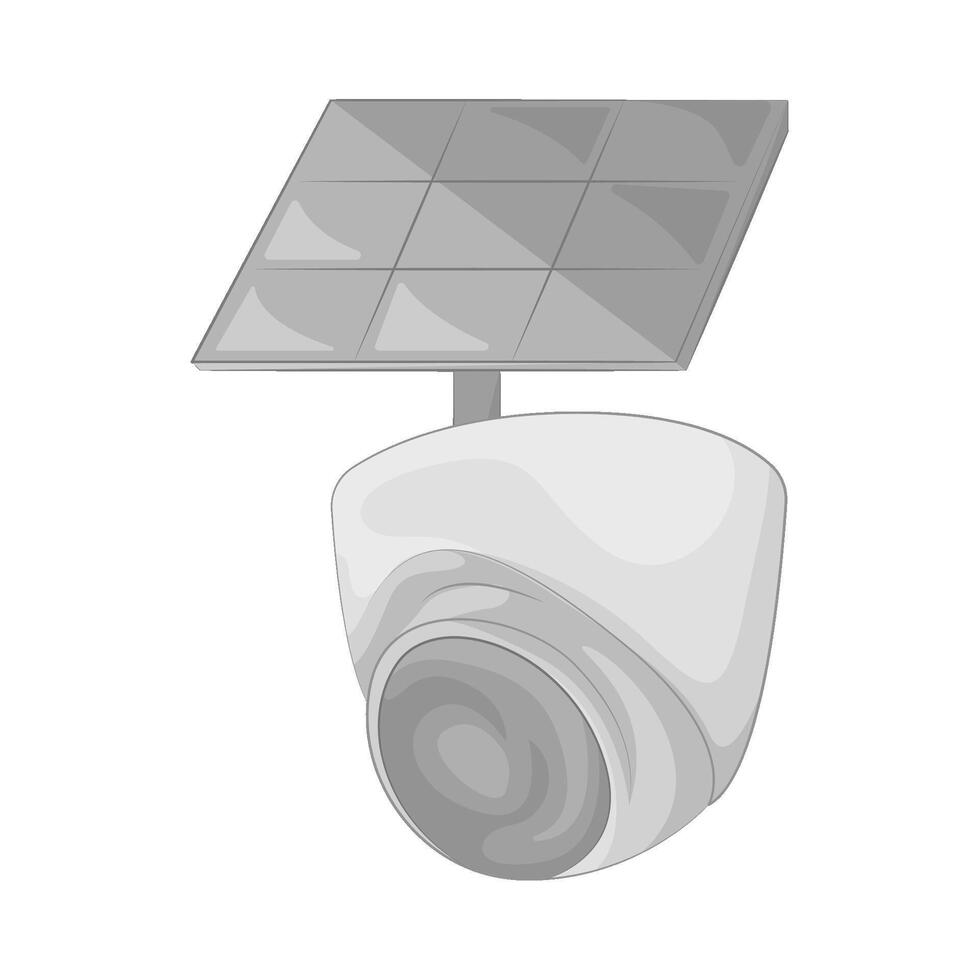 illustration of Innovative Solar Powered Camera vector