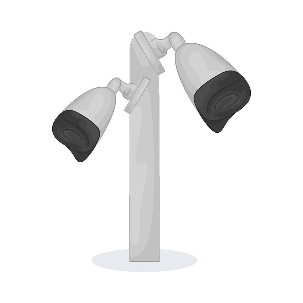 Cameras Record Traffic Activities illustration vector