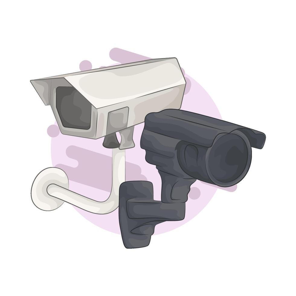 Outdoor Surveillance Camera vector