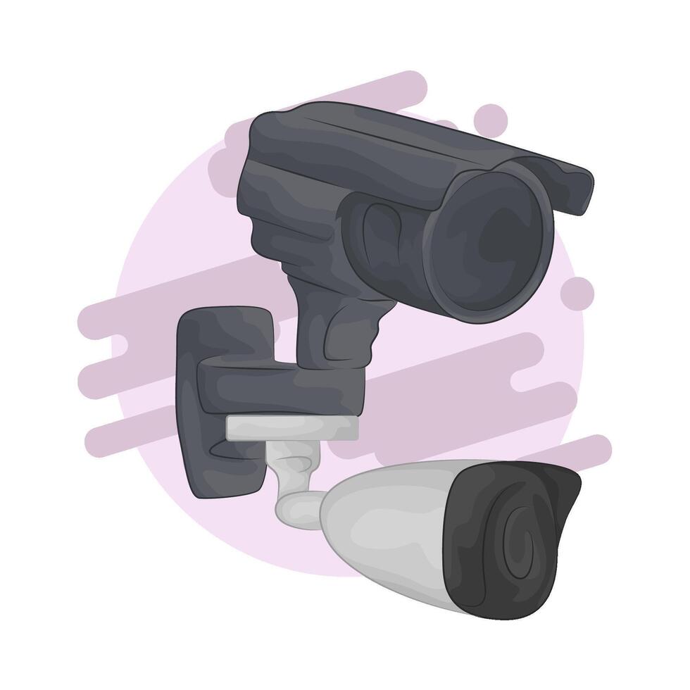 24 Hour Monitoring Camera illustration vector