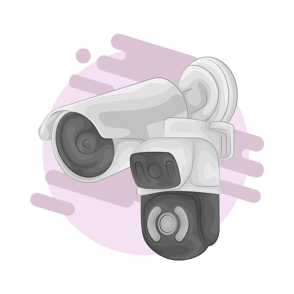 Modern Surveillance Camera illustration vector