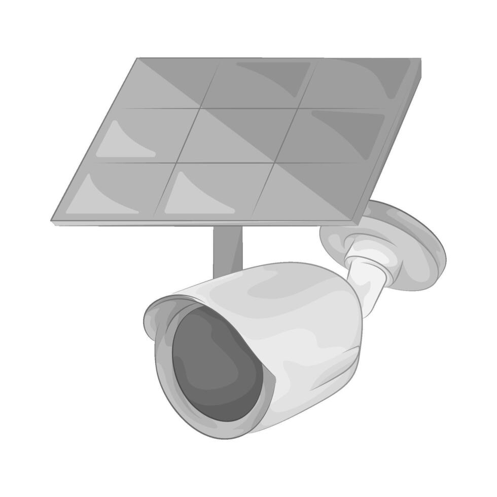 illustration of Best Solar Monitoring Camera vector