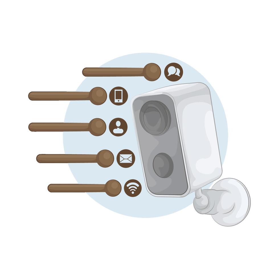 Modern CCTV Camera vector