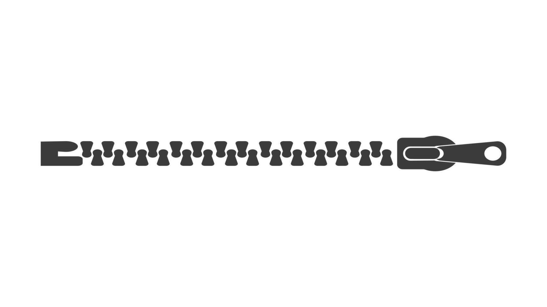 a black and white image of a zipper vector