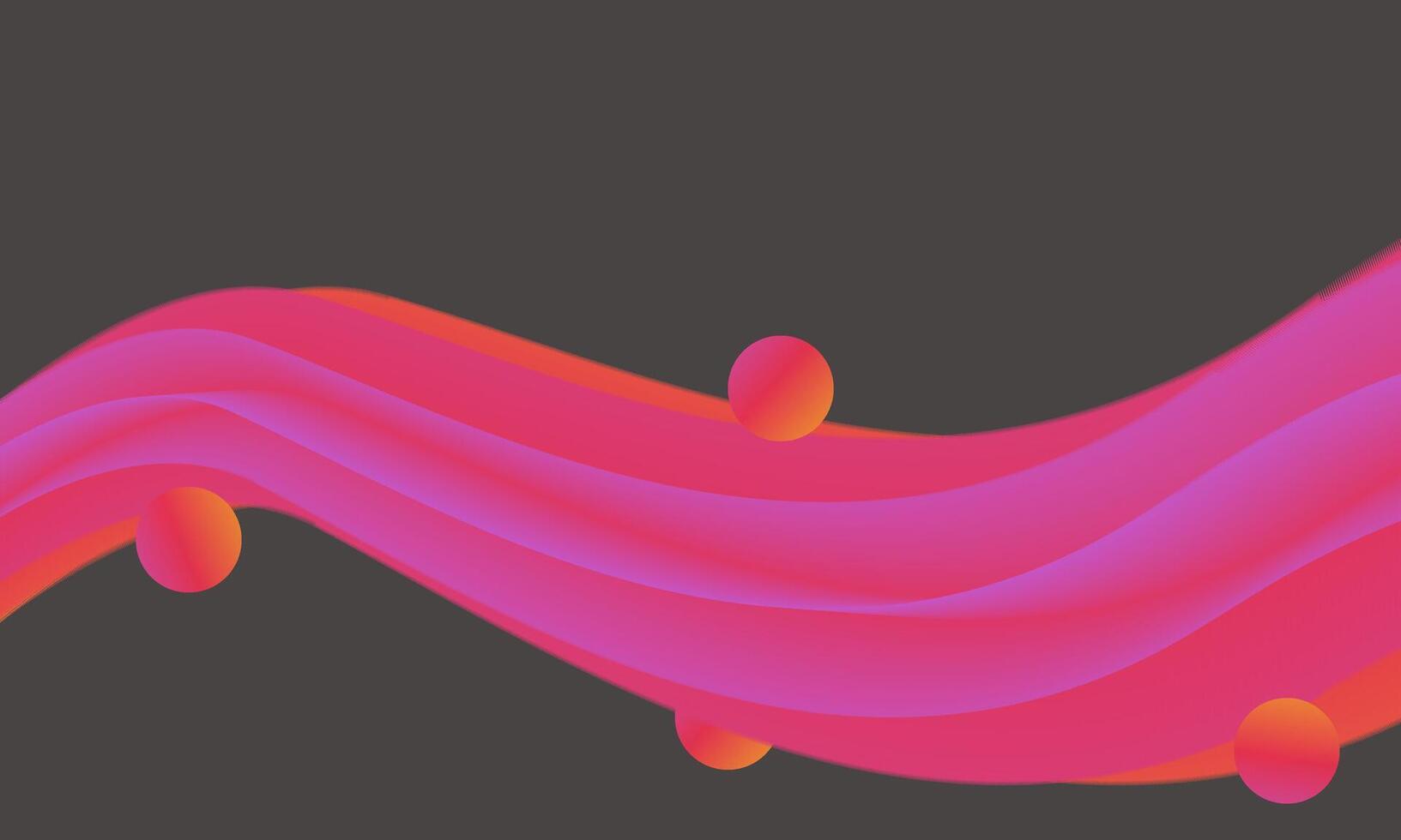Illustration Abstract Digital Art Yellow, Purple And Pink vector