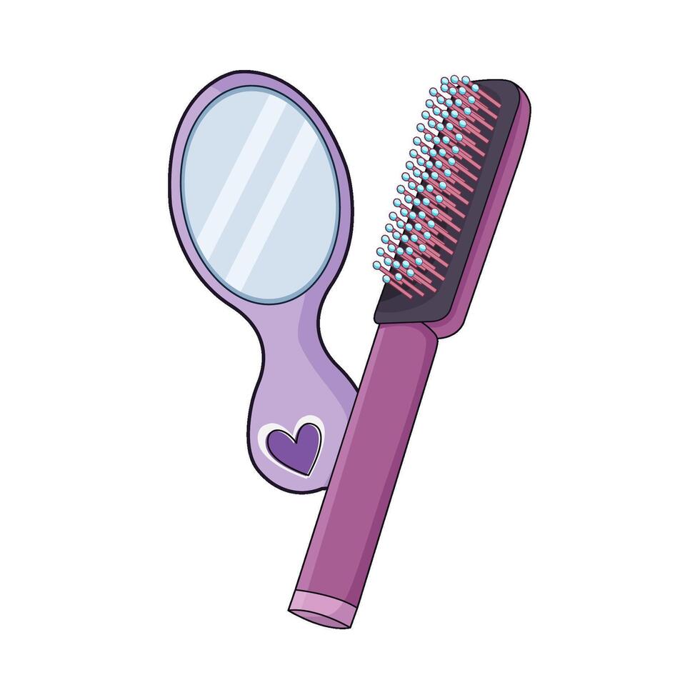 mirror and comb vector