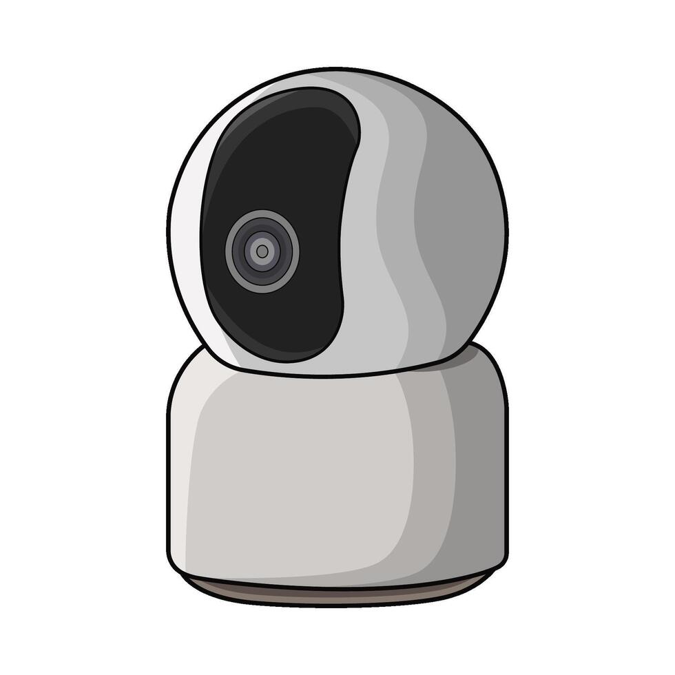 security camera illustration vector
