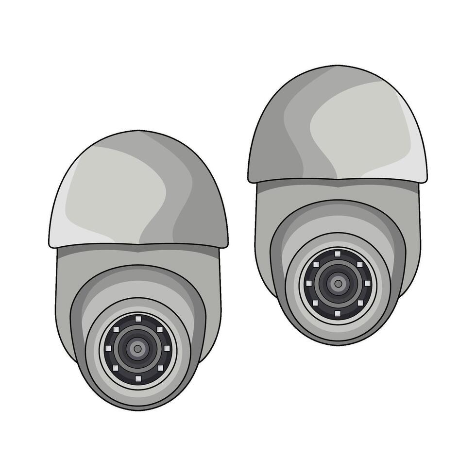 cctv security camera vector