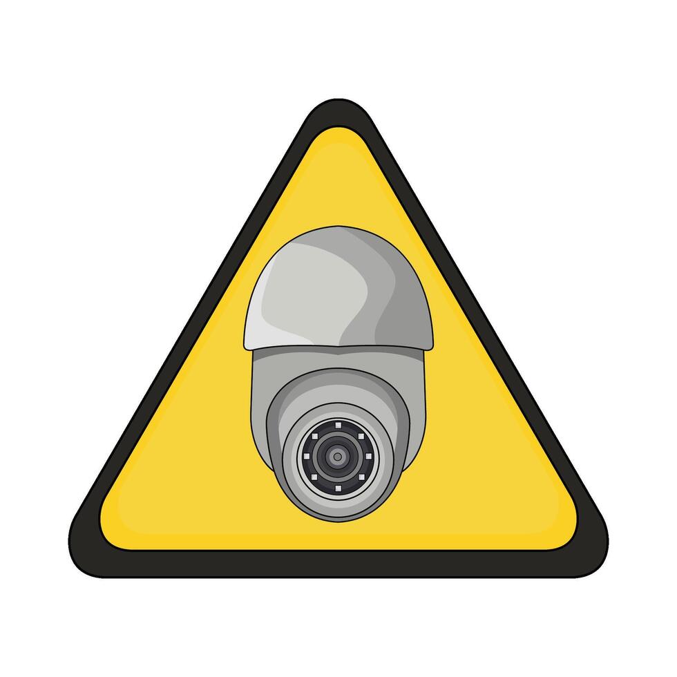 cctv sign illustration vector