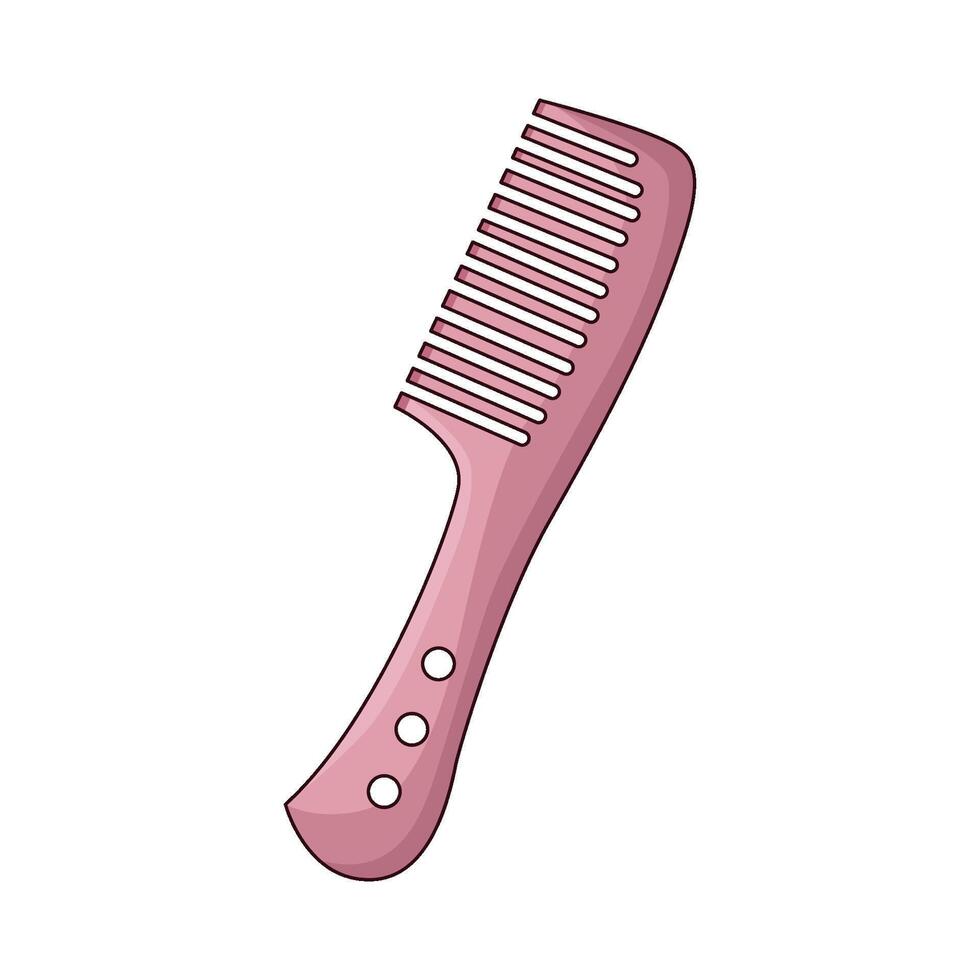 illustration of pink comb vector