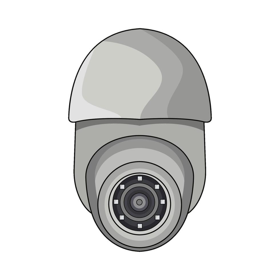 security camera illustration vector
