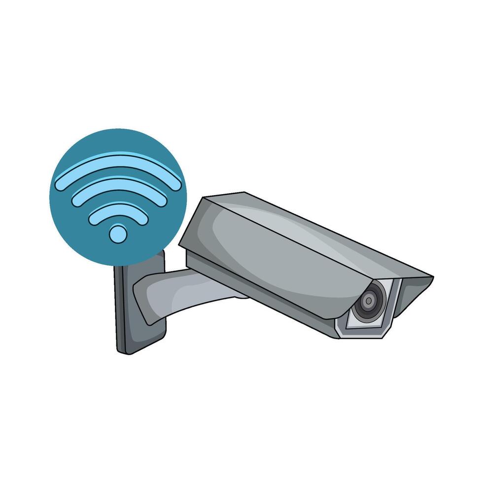 Modern Smart CCTV Camera vector