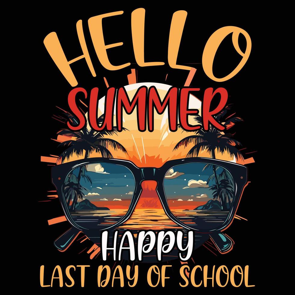 Summer T-shirt Design vector