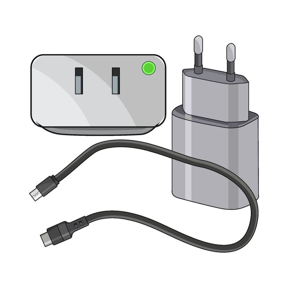 usb mobile charger vector