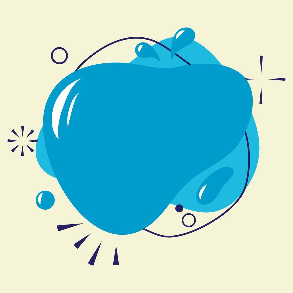 Banner, speech bubble, poster and sticker concept, geometric memphis style. vector