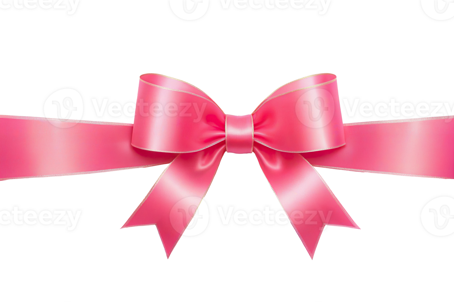 red ribbon bows and ribbon on a transparent background png