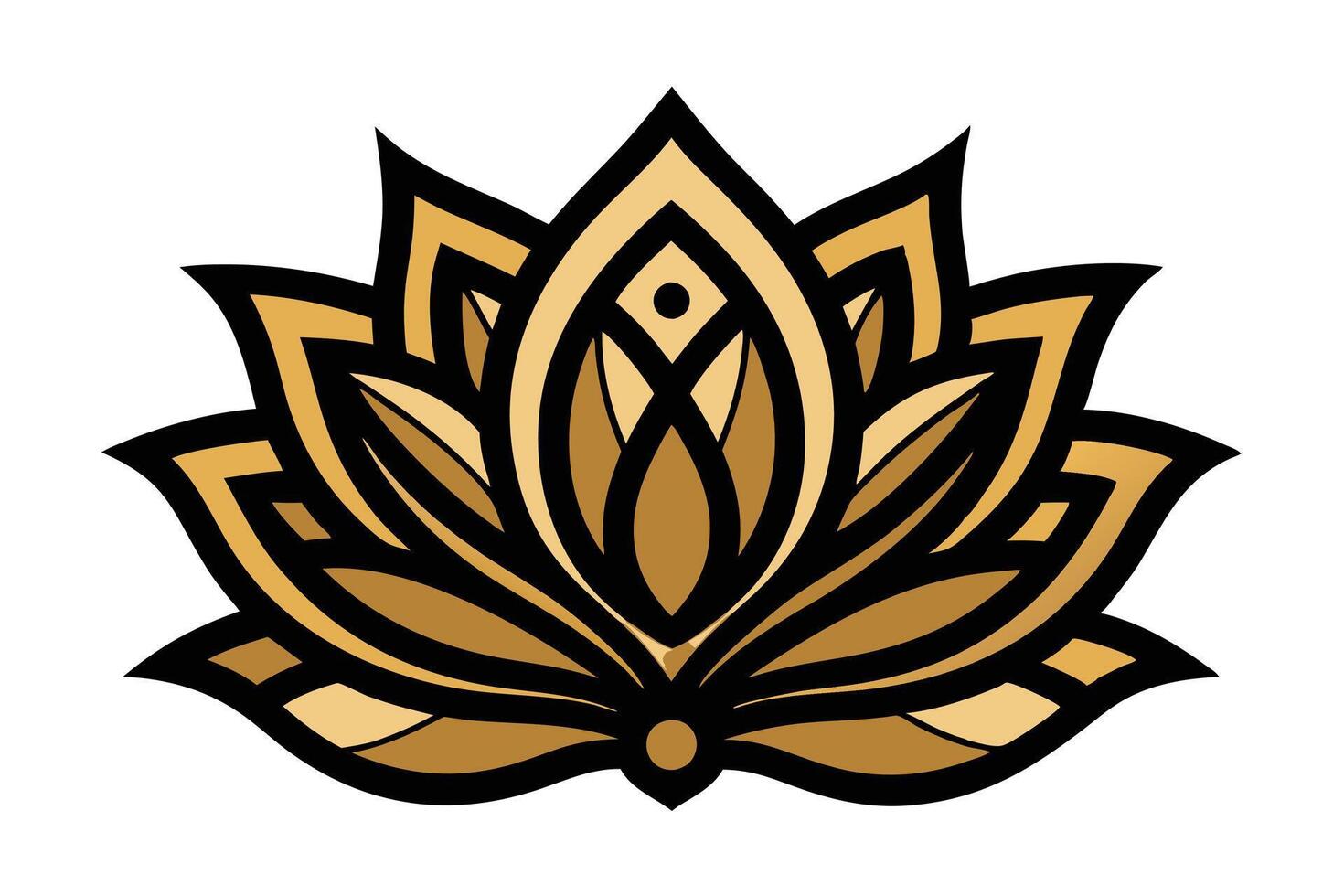 lotus flower mandala design illustration vector